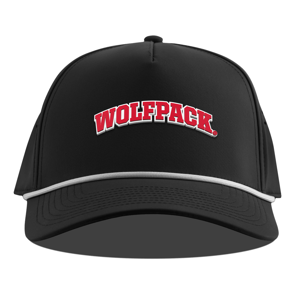 North Carolina State "NC State Wolfpack" Curved 5 Panel Rope Black