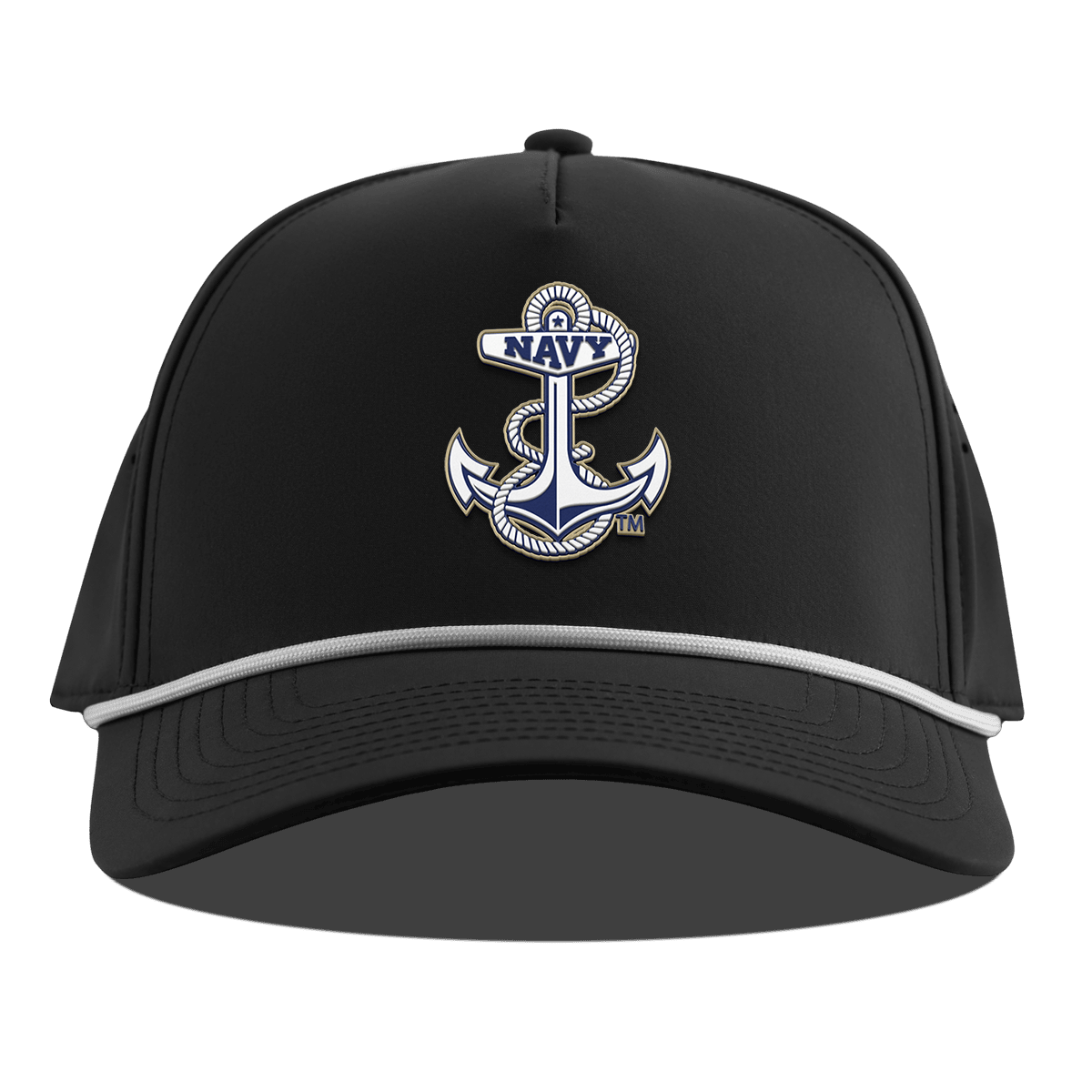 United States Naval Academy "Naval Academy Midshipman" Curved 5 Panel Rope Black
