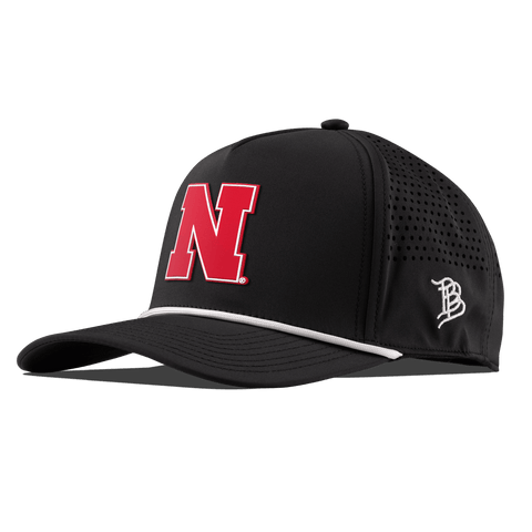 University of Nebraska "Nebraska Team Logo" Curved 5 Panel Rope Black
