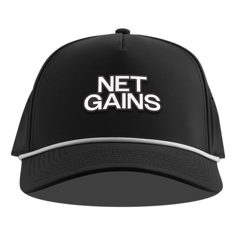 Net Gains Curved 5 Panel Rope Black