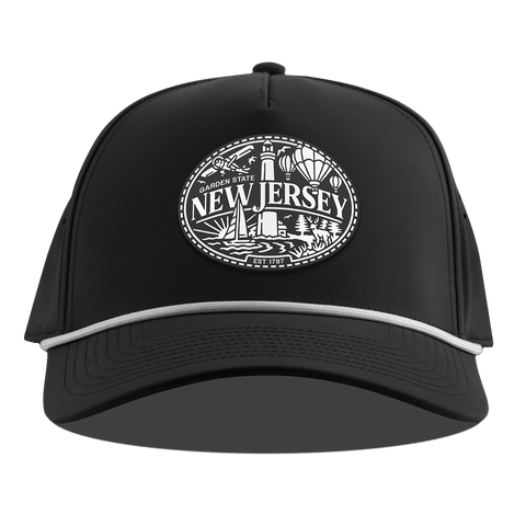 New Jersey Traveler Curved 5 Panel Rope Black