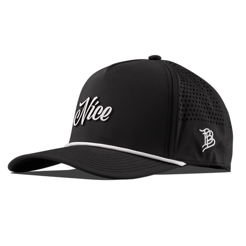 Nice Curved 5 Panel Rope Black