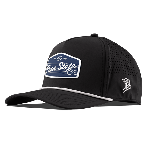 Penn State University "Nittany Lions Football" Curved 5 Panel Rope Black