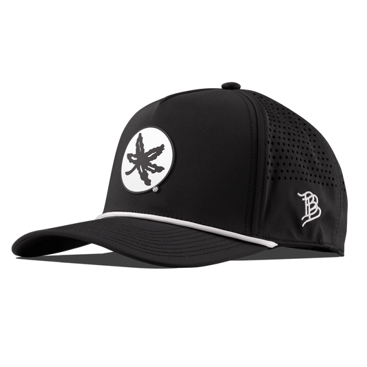 Ohio State University "OSU Buckeye Logo" Curved 5 Panel Rope Black
