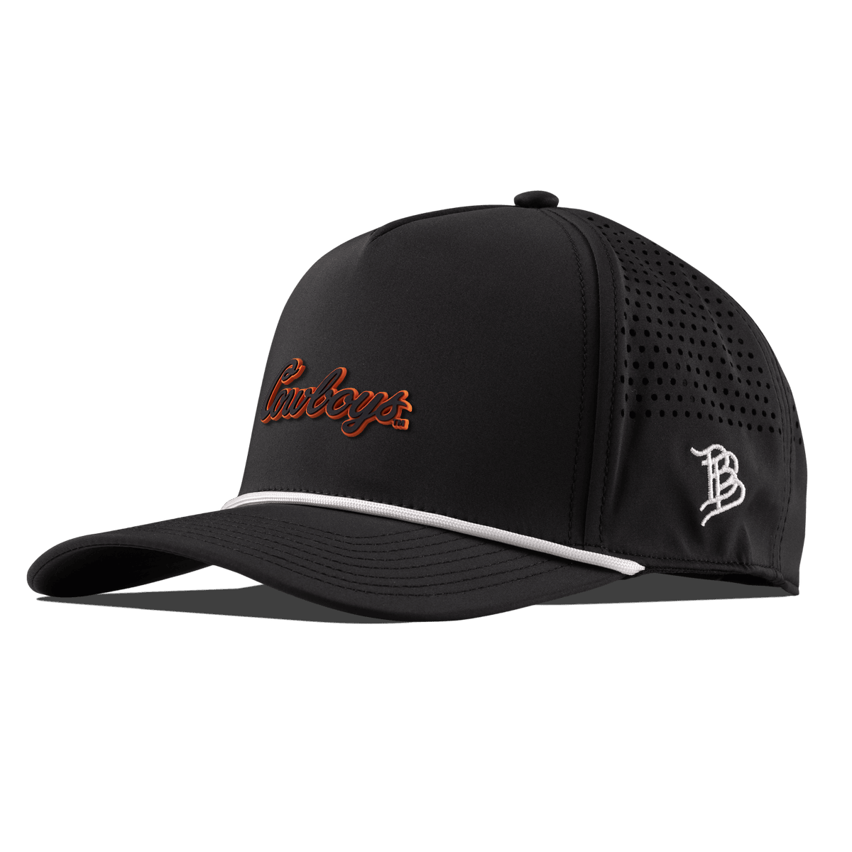 Oklahoma State University "Oklahoma State Cowboys" Curved 5 Panel Rope Black/White