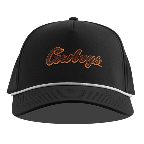 Oklahoma State University "Oklahoma State Cowboys" Curved 5 Panel Rope Black