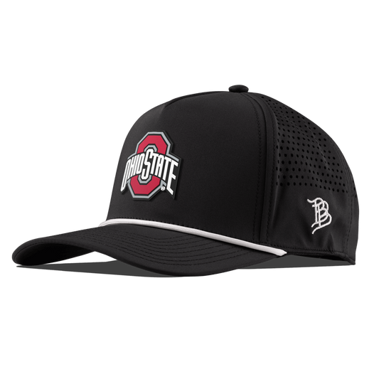Ohio State University "Ohio State Gray Team Logo" Curved 5 Panel Rope Black