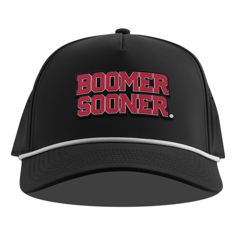 University of Oklahoma "Oklahoma Block" Curved 5 Panel Rope Black