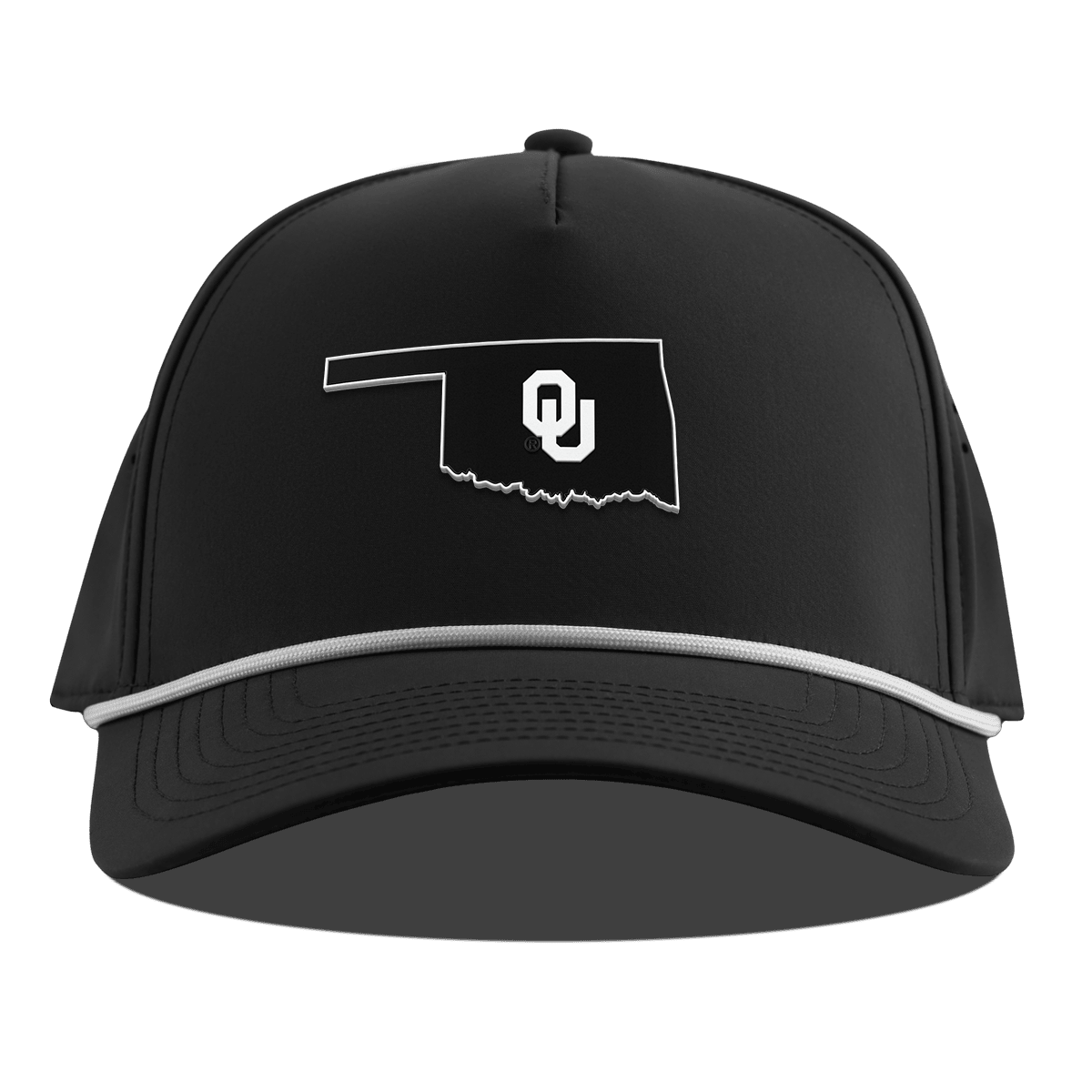University of Oklahoma "Oklahoma Vintage Series" Curved 5 Panel Rope Black
