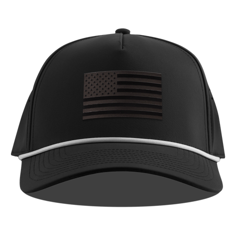 Old Glory Midnight Curved 5 Panel Rope Black