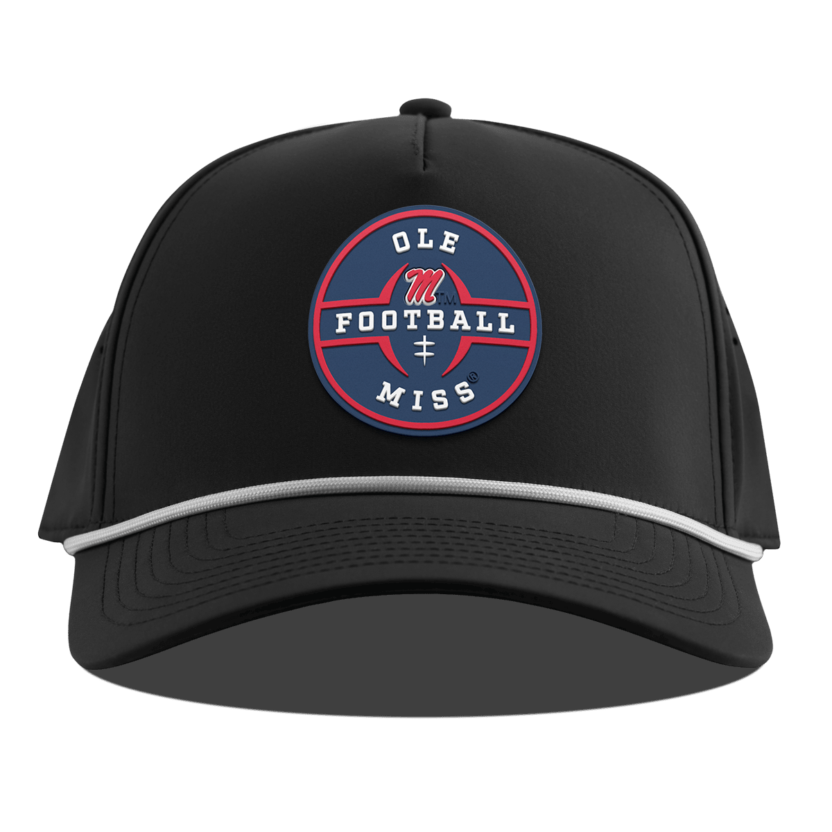 University of Mississippi "Ole Miss Football Legacy" Curved 5 Panel Rope Black