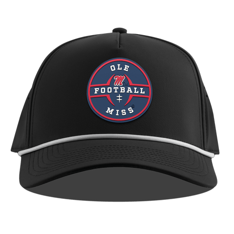 University of Mississippi "Ole Miss Football Legacy" Curved 5 Panel Rope Black
