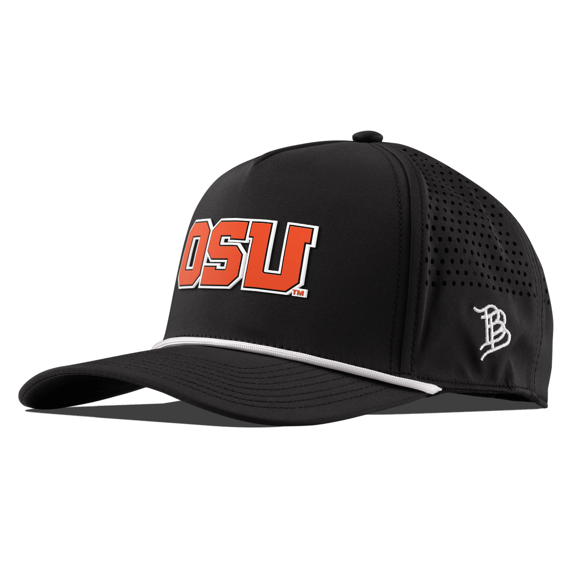 Oregon State University "Oregon State Block" Curved 5 Panel Rope Black
