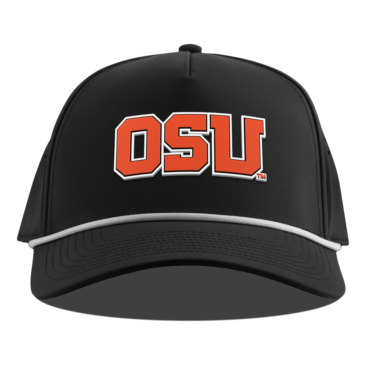 Oregon State University "Oregon State Block" Curved 5 Panel Rope Black