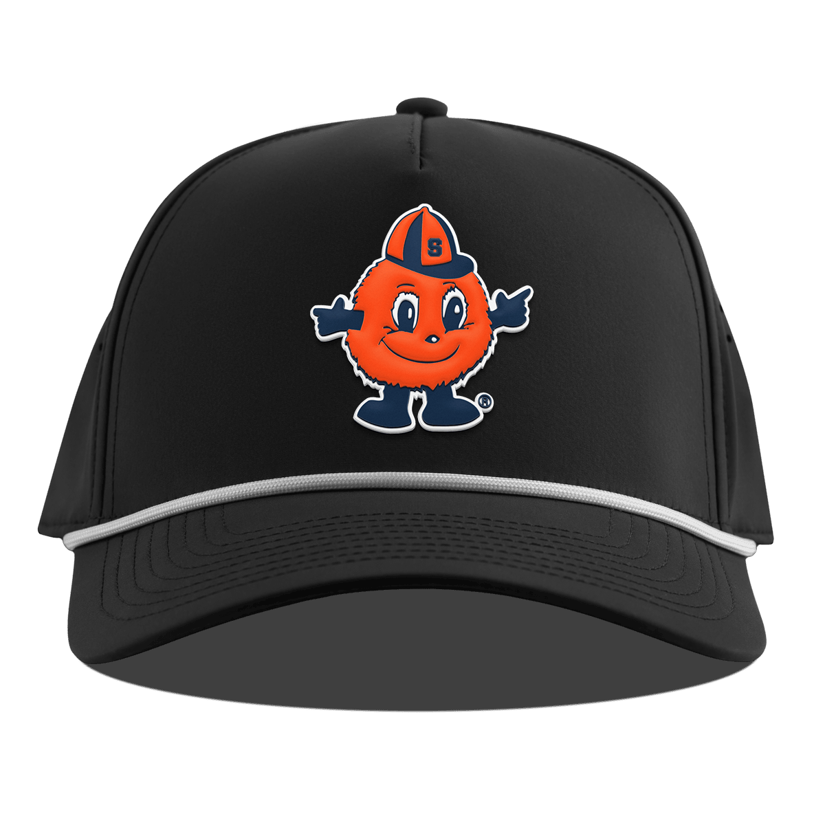 Syracuse University "Otto The Orange" Curved 5 Panel Rope Black