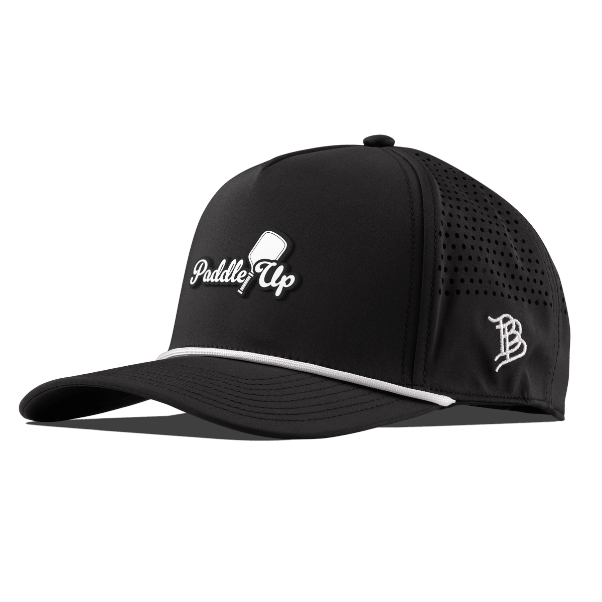 Paddle Up Curved 5 Panel Rope Black