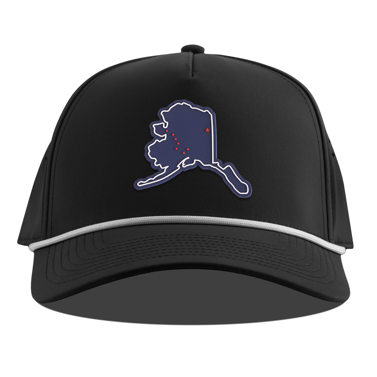 Alaska Patriot Series Curved 5 Panel Rope Black