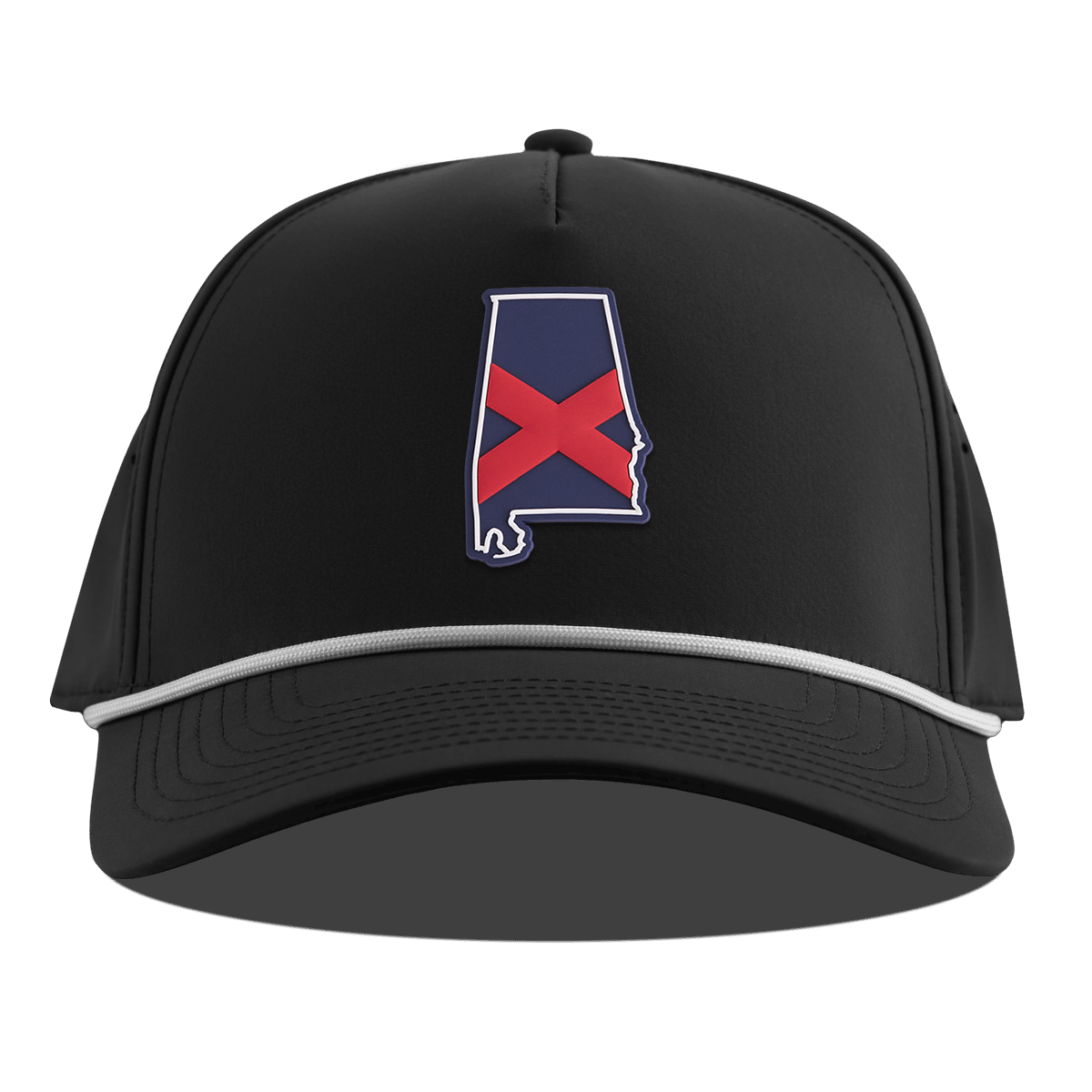 Alabama Patriot Series Curved 5 Panel Rope Black