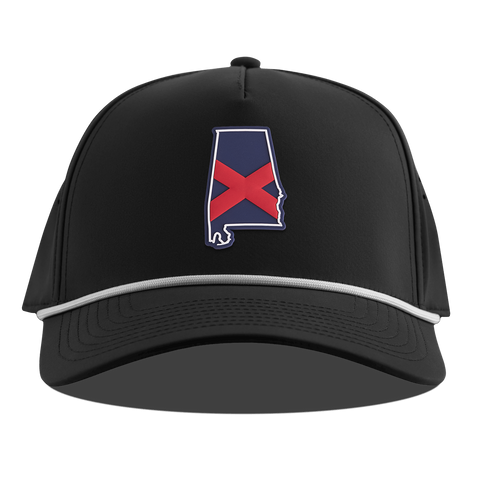 Alabama Patriot Series Curved 5 Panel Rope Black