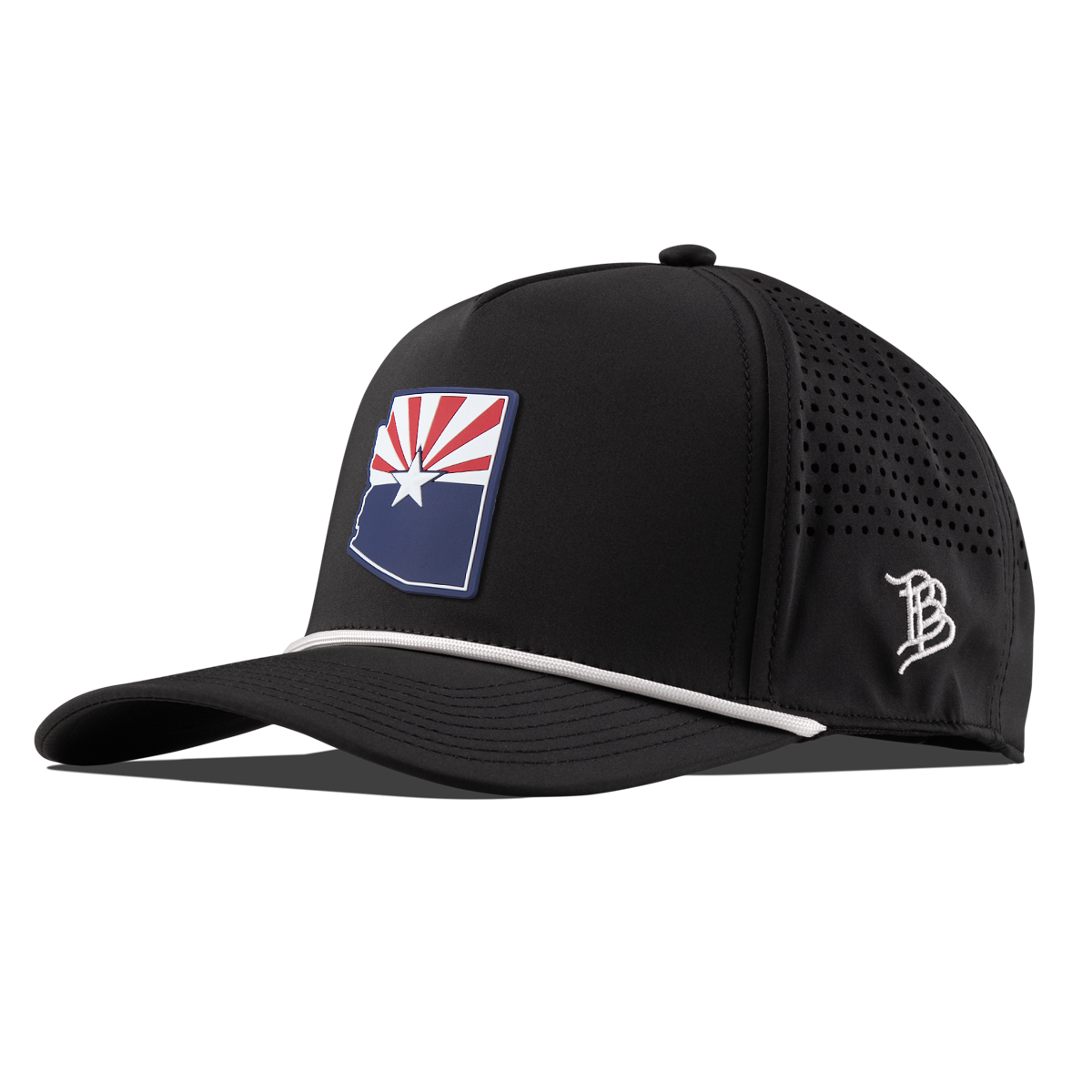 Arizona Patriot Series Curved 5 Panel Rope Black/White