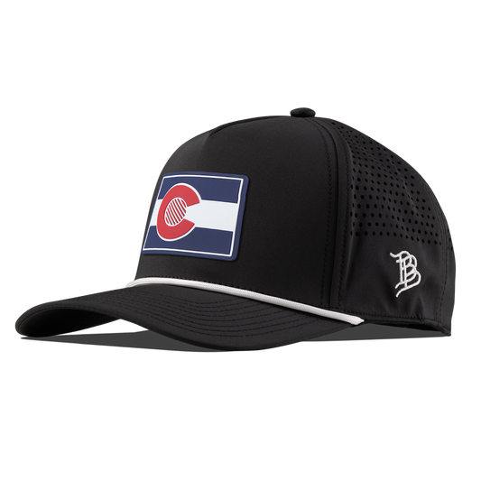 Colorado Patriot Series Curved 5 Panel Rope Black/White