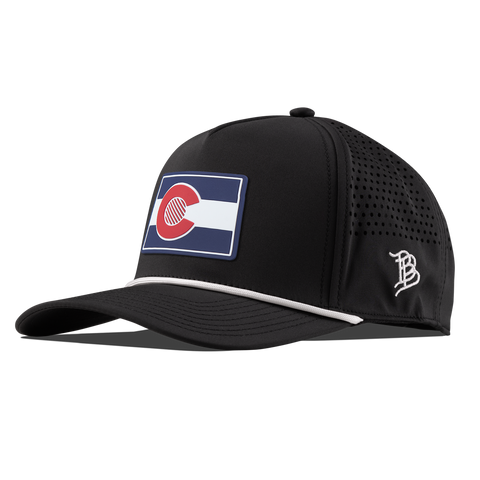 Colorado Patriot Series Curved 5 Panel Rope Black/White