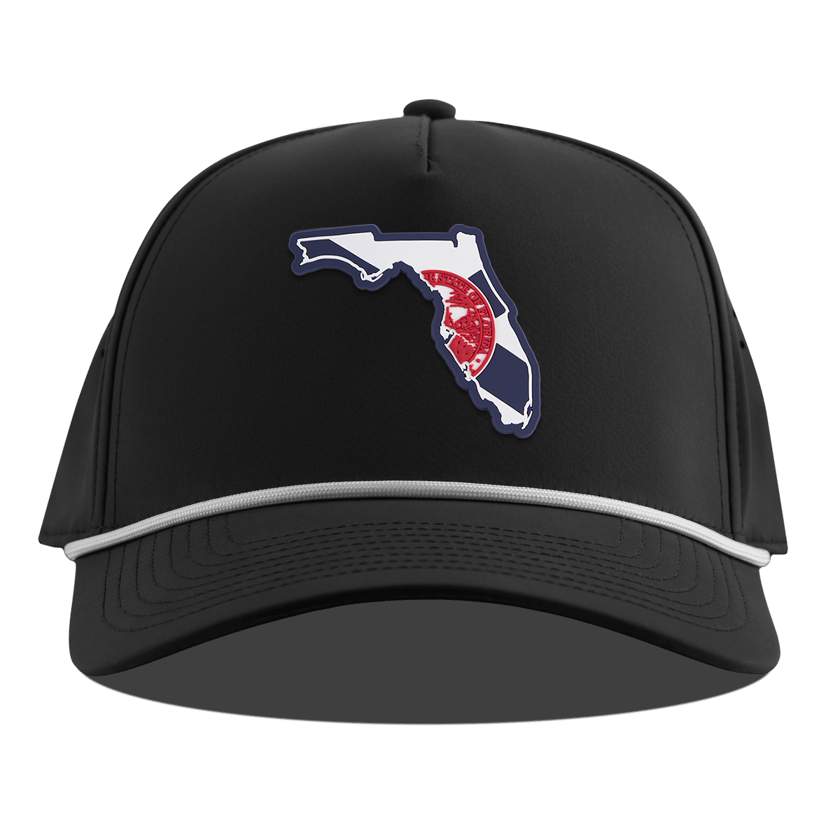 Florida Patriot Series Curved 5 Panel Rope Black