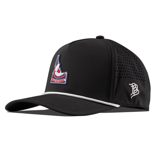 Idaho Patriot Series Curved 5 Panel Rope Black/White