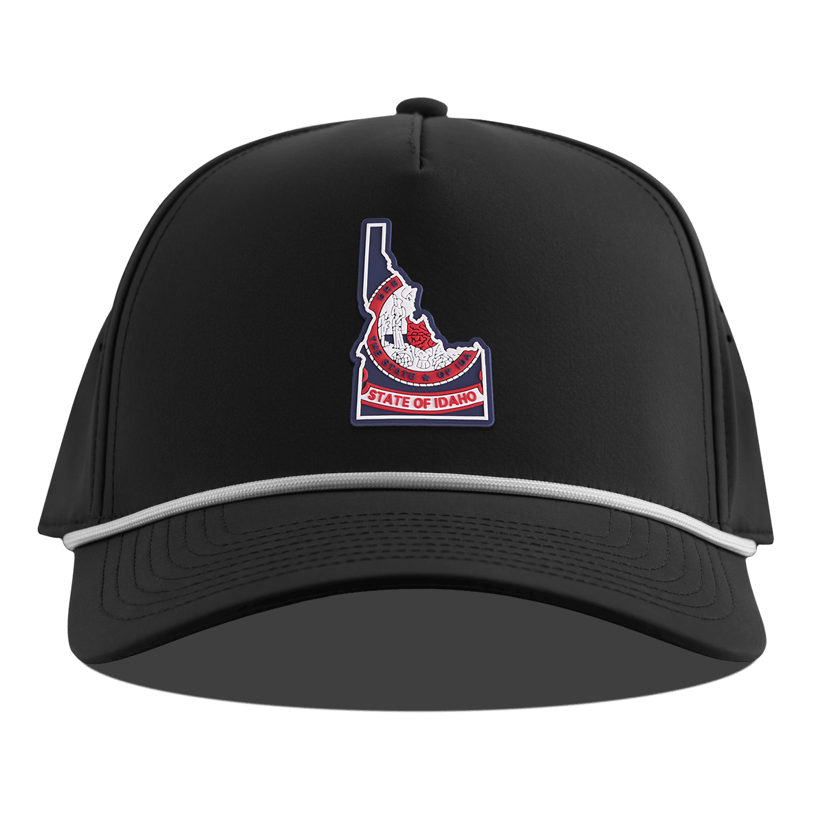 Idaho Patriot Series Curved 5 Panel Rope Black