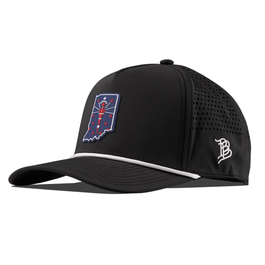 Indiana Patriot Series Curved 5 Panel Rope Black/White