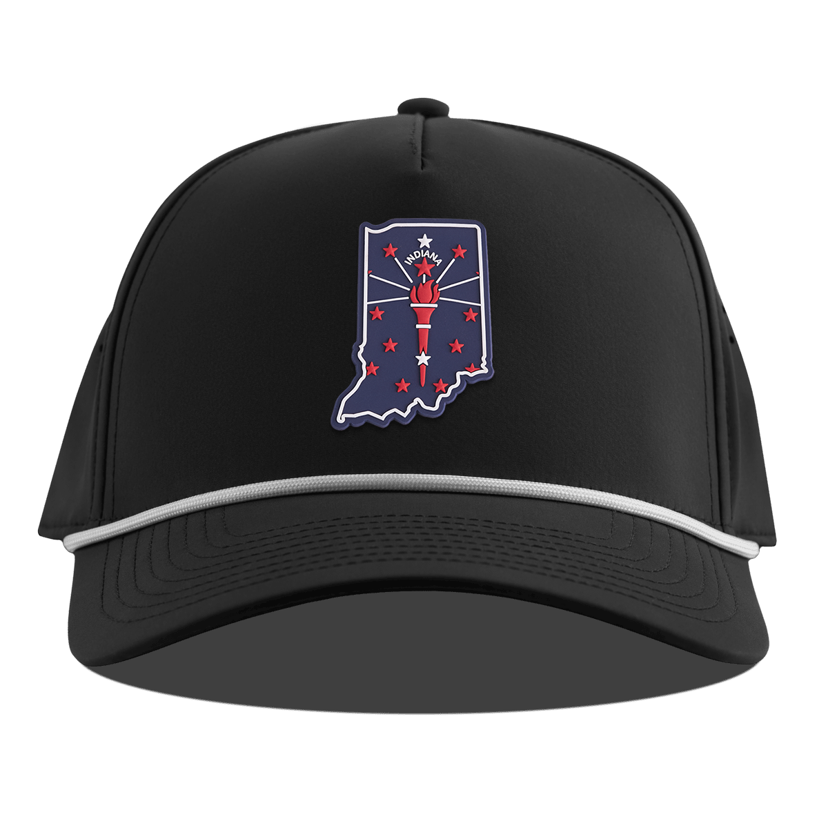 Indiana Patriot Series Curved 5 Panel Rope Black