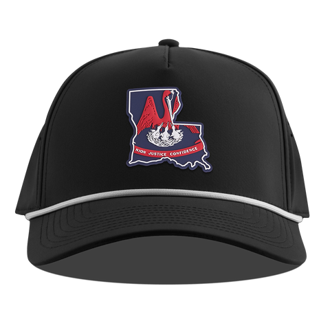 Louisiana Patriot Series Curved 5 Panel Rope Black