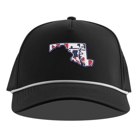 Maryland Patriot Series Curved 5 Panel Rope Black