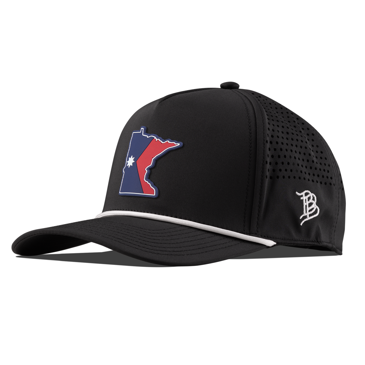 Minnesota Patriot Series Curved 5 Panel Rope Black/White