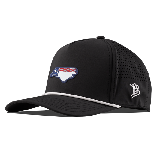 North Carolina Patriot Series Curved 5 Panel Rope Black/White