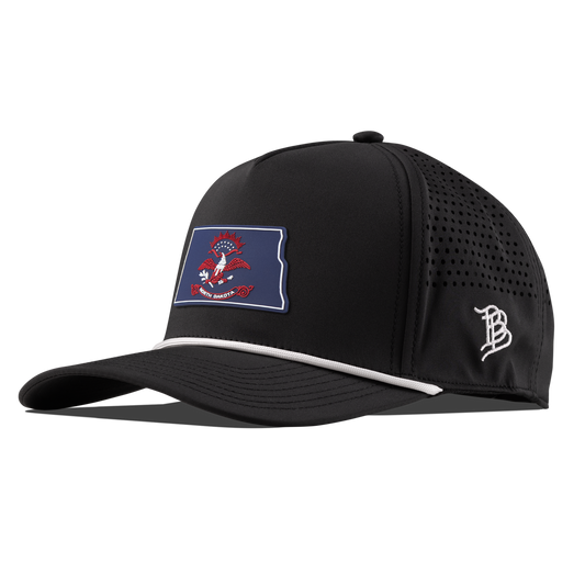 North Dakota Patriot Series Curved 5 Panel Rope Black/White