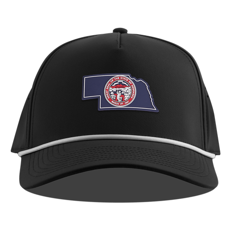Nebraska Patriot Series Curved 5 Panel Rope Black