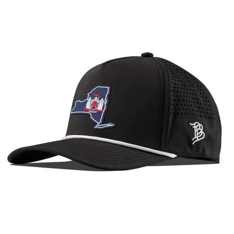 New York Patriot Series Curved 5 Panel Rope Black/White