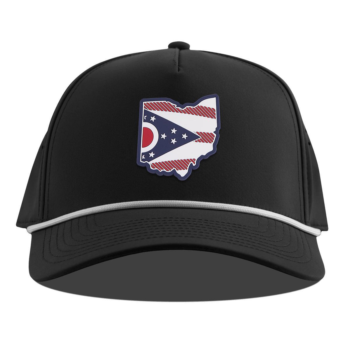 Ohio Patriot Series Curved 5 Panel Rope Black