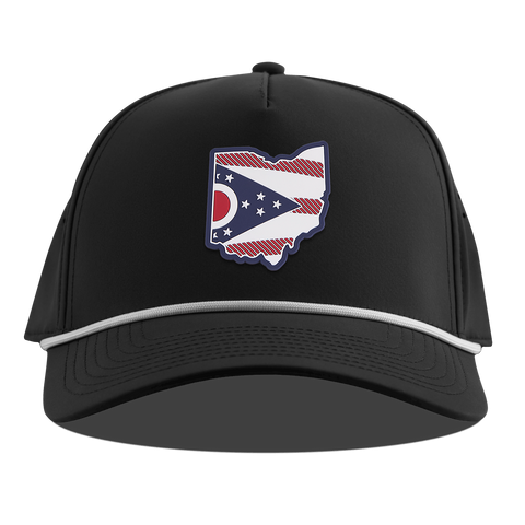 Ohio Patriot Series Curved 5 Panel Rope Black