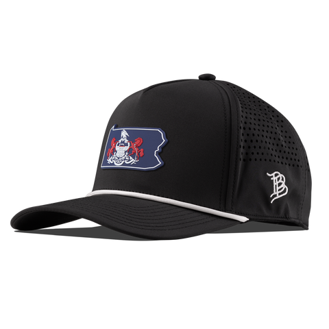 Pennsylvania Patriot Series Curved 5 Panel Rope Black/White