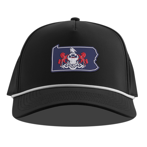Pennsylvania Patriot Series Curved 5 Panel Rope Black