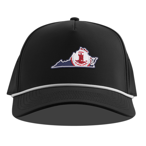 Virginia Patriot Series Curved 5 Panel Rope Black