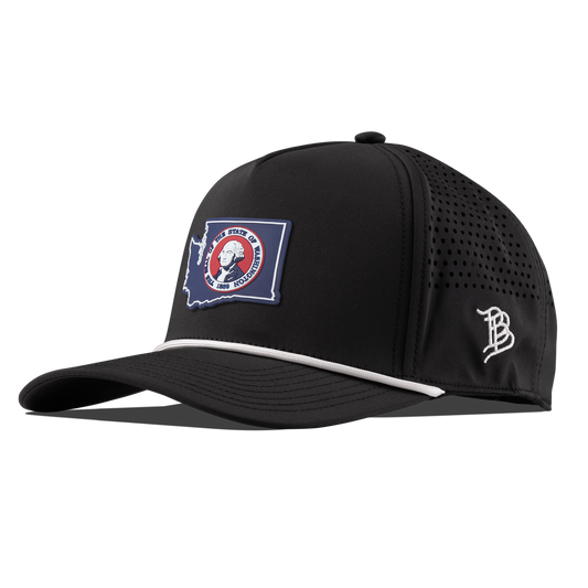 Washington Patriot Series Curved 5 Panel Rope Black/White