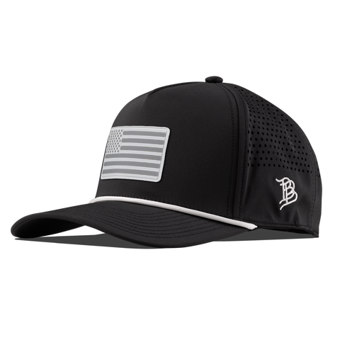 Pearl Old Glory Curved 5 Panel Rope Black 