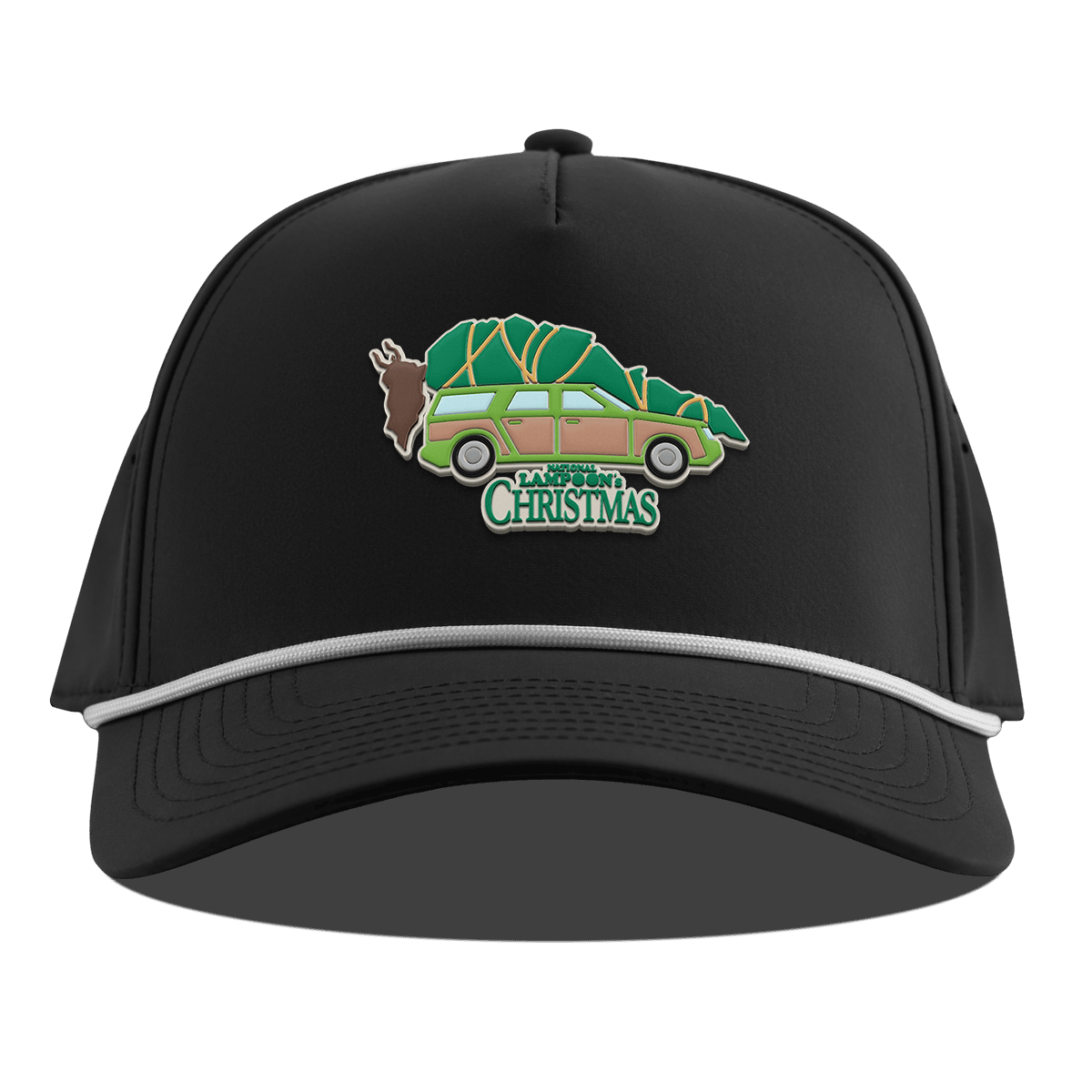 National Lampoon "Pine Chaser" Curved 5 Panel Rope Black