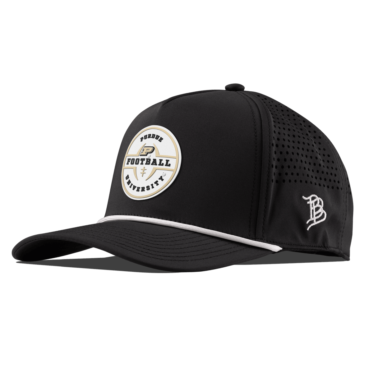 Purdue University "Purdue Football Legacy" Curved 5 Panel Rope Black