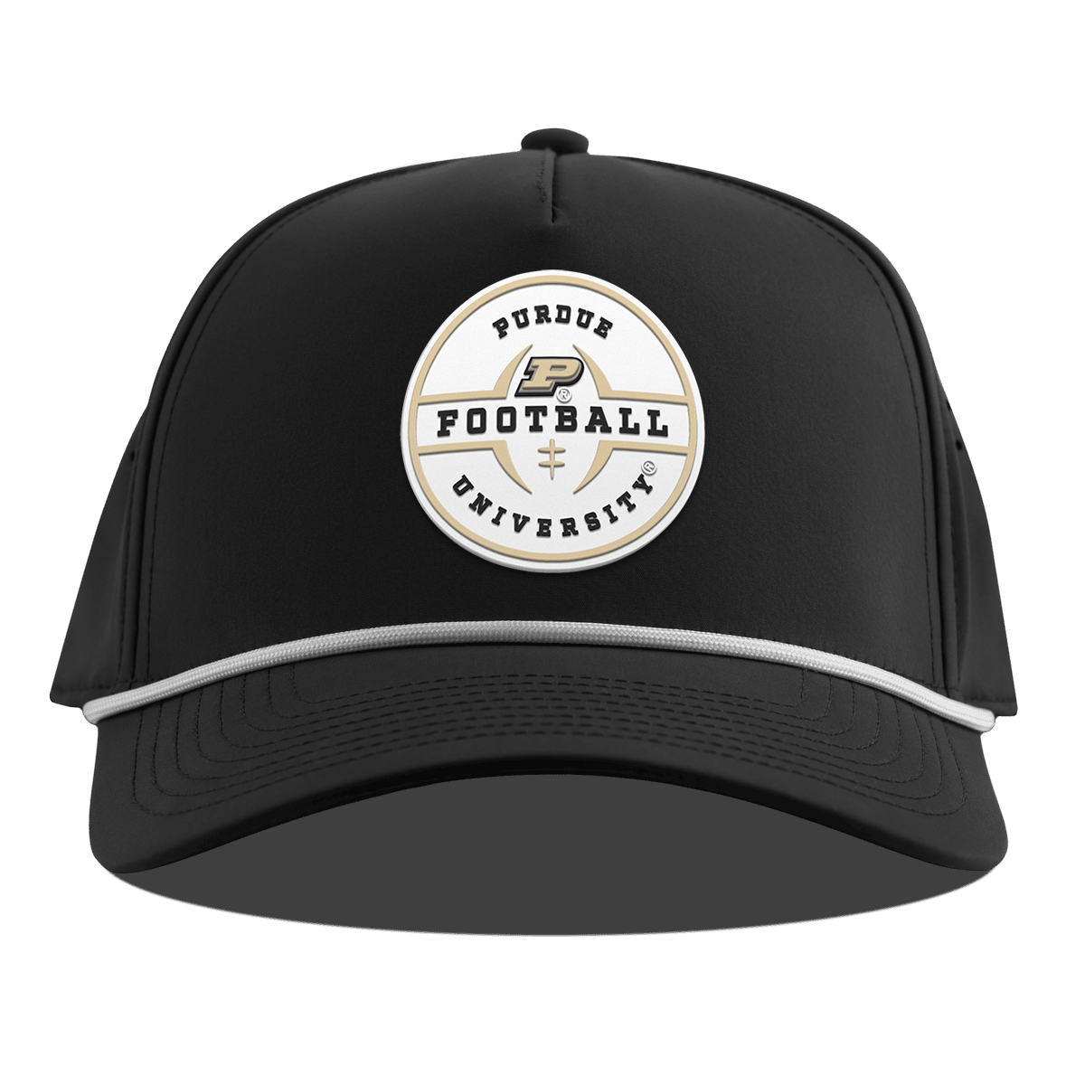 Purdue University "Purdue Football Legacy" Curved 5 Panel Rope Black