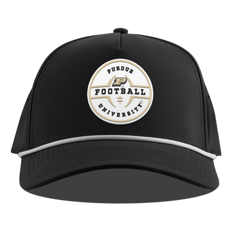 Purdue University "Purdue Football Legacy" Curved 5 Panel Rope Black