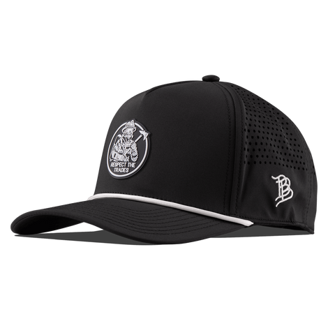 Respect The Trades Firefighter Curved 5 Panel Rope Black